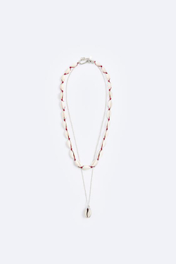 ZARA НАБОР ИЗ ДВУХ ОЖЕРЕЛИЙ С БУСИНАМИ, РАЗНЫЕ