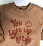 Костюм для малышей с утеплением темный беж, хлопок