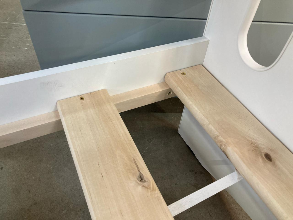 Кровать Малыш белый (ладе) 800*1600