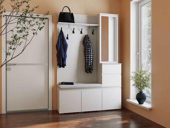 Тумба с вешалкой ПЛЕЙОНА