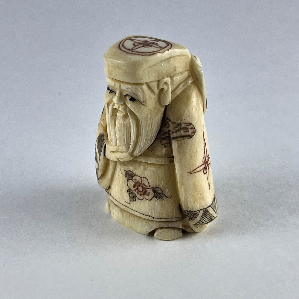 Статуэтка нэцкэ Дзюродзин с катаной