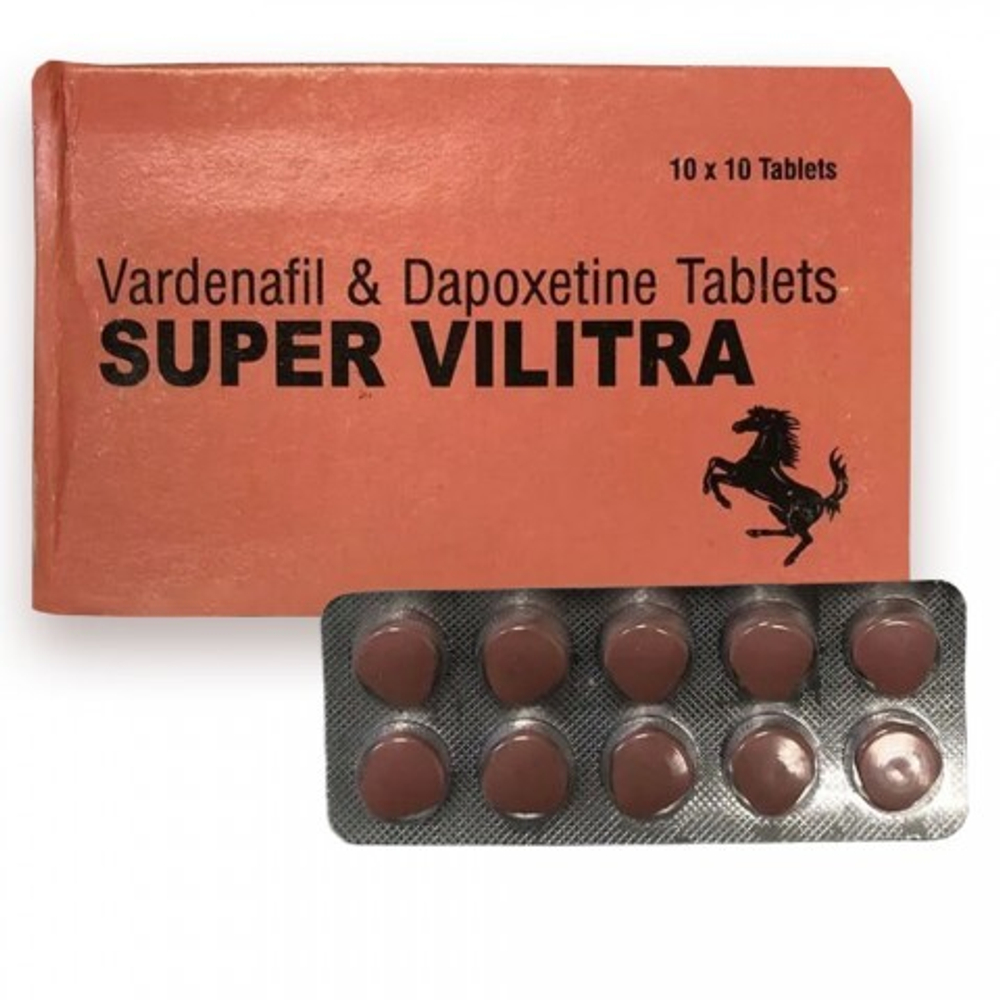 Препарат для усиления эрекции и продления полового акта Super Vilitra 80 mg (10 шт.)