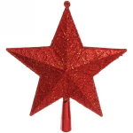 Звезда на ёлку 23 см «Сияние», Красный