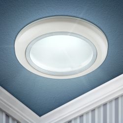 WR1 WH Светильник ЭРА влагозащищенный MR16,12V/220V, 50W белый | Влагозащищенные встраиваемые светильники