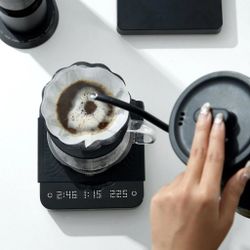 Весы кофейные портативные SMART SCALE 3.0 PRO (POUR-OVER) черные 0,3-2000гр батарея 2500mAH ZeroHero