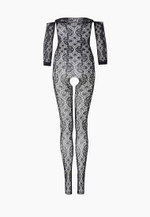 Ажурный комбинезон с крупным цветочным рисунком