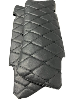 Чехлы на козырьки ВАЗ 2110, 2111, 2112 (чёрная нить Бабочка)