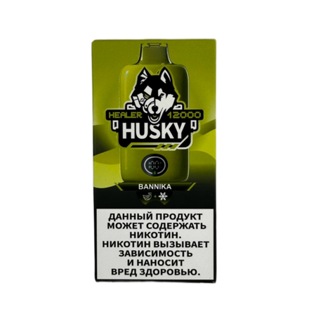 Husky Healer Bannika - ледяной банан 12000 затяжек 20мг Hard (2% Hard)