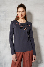 22527 Джемпер женский (антрацит)