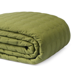 Покрывало стеганое solid dots оливкового цвета из коллекции essential, 230х250 см