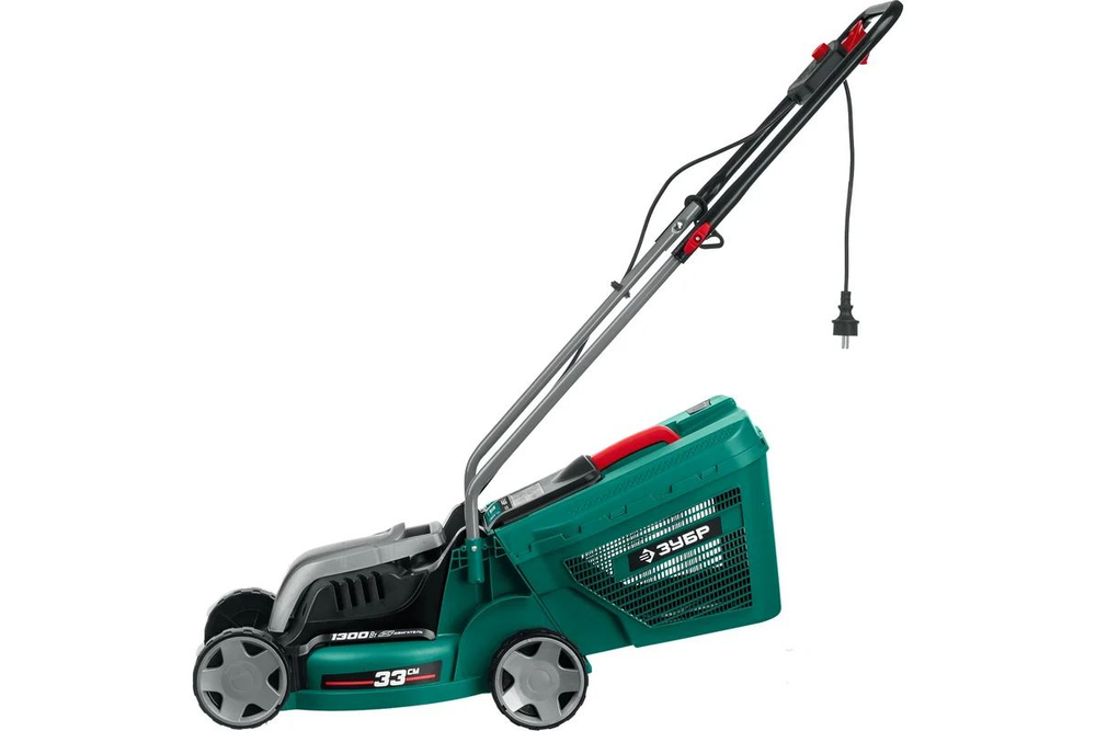 Сетевая газонокосилка ЗУБР 1300 Вт, ш/с 33 см (ГС-33-1310)