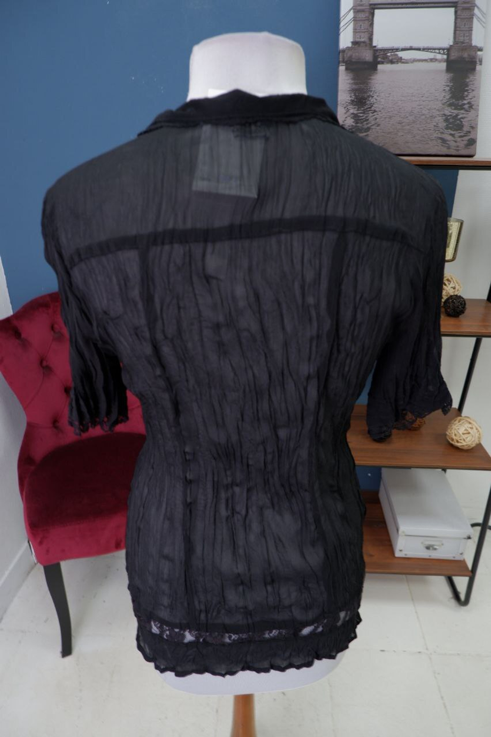 Блузка Oggi с кружевом 44 размер