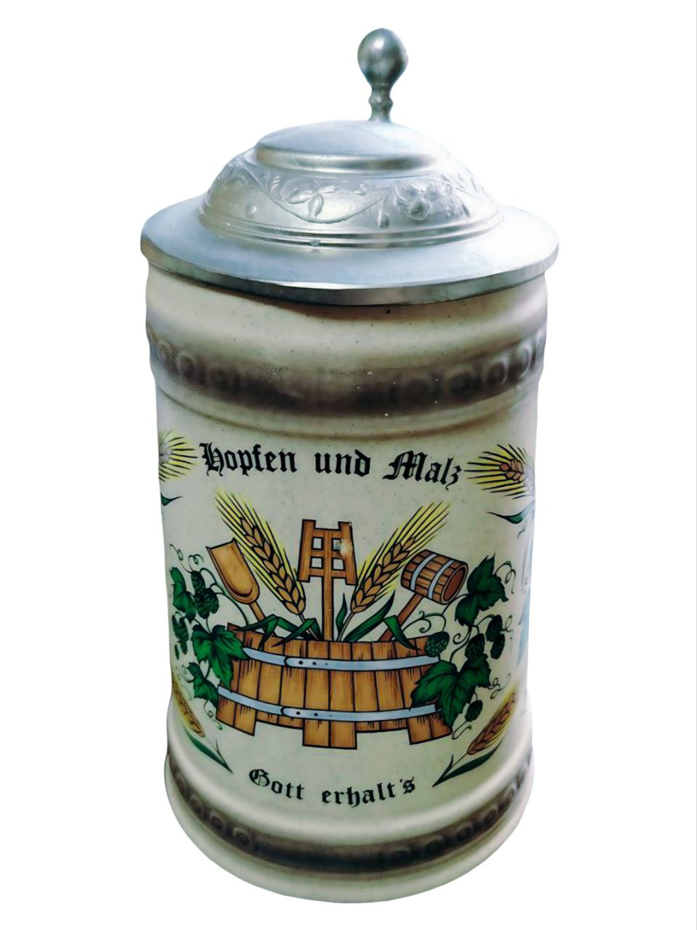 Кружка пивная "Хмель и солод" Германия