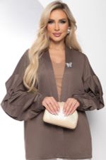 Жакет "Баттерфляй" (кофе) Б8438 LT Collection