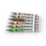 Набор Акриловых маркеров с кистью Playmarkers set - Skins & Flesh Tones