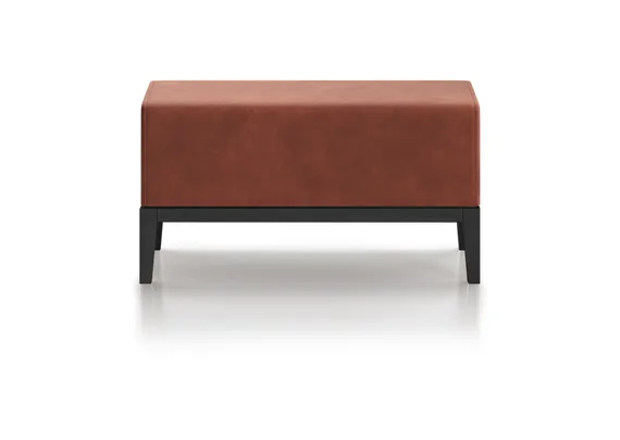 Банкетка Fjord 80 см (сиена FiberGuard, бук под эмалью)