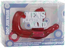 Мужской стимулятор PLEASURE WAND красный