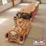 Поезд безрельсовый «Жирафик» 3 вагона, 13 мест, для ТРЦ