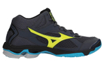 Mizuno Volley Volleyball Shoes Men"s Mid top Black/Yellow