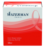 Чернила для перьевых ручек красные Waterman Ink Bottles Hexagonal