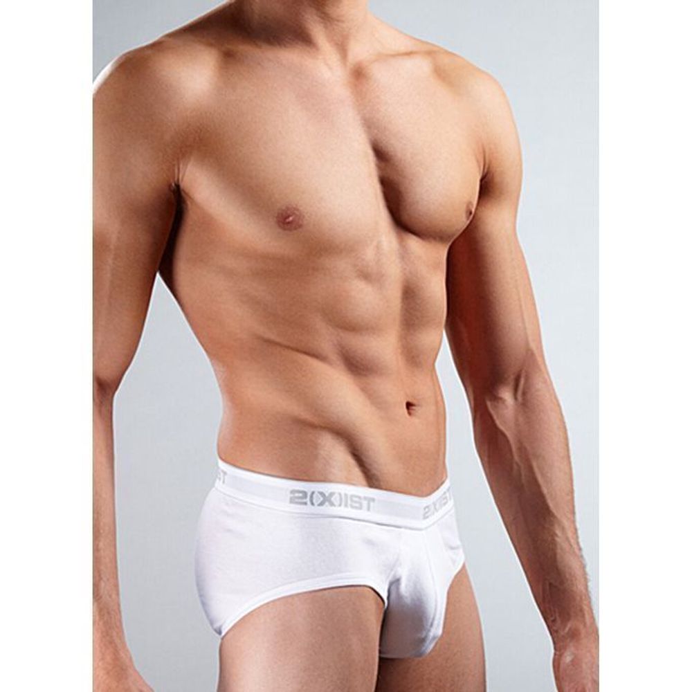 Мужские трусы брифы белые 2xist White Classic Brief 190