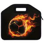 Папка-сумка ЮНЛАНДИЯ, 1 отделение, фетровые ручки, 34х30х11 см, "Fire ball", 273381