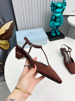 Prada Satin Slingback Pumps
