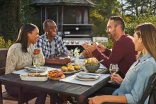 Газовый гриль Weber Spirit E-325s GBS, 4 горелки, чёрный