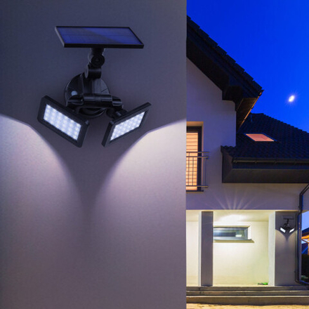 ERAFS020-41 ЭРА Фасадный светильник с двумя световыми панелями на солнечной батарее,2х24LED,180lm