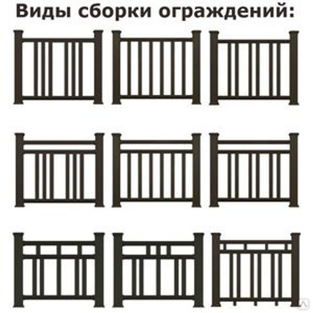 Балясина ДПК PREMIUM 3D Коричневый Текстура 50*50*3000мм