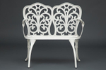 Скамья Secret De Maison Symphonie  алюминиевый сплав, 95х56х92см, butter white