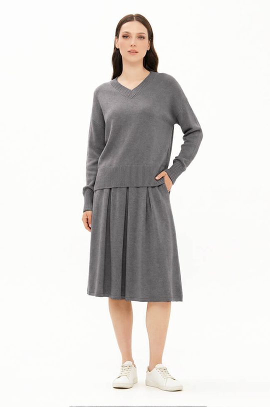 4914 Юбка женская (серый)