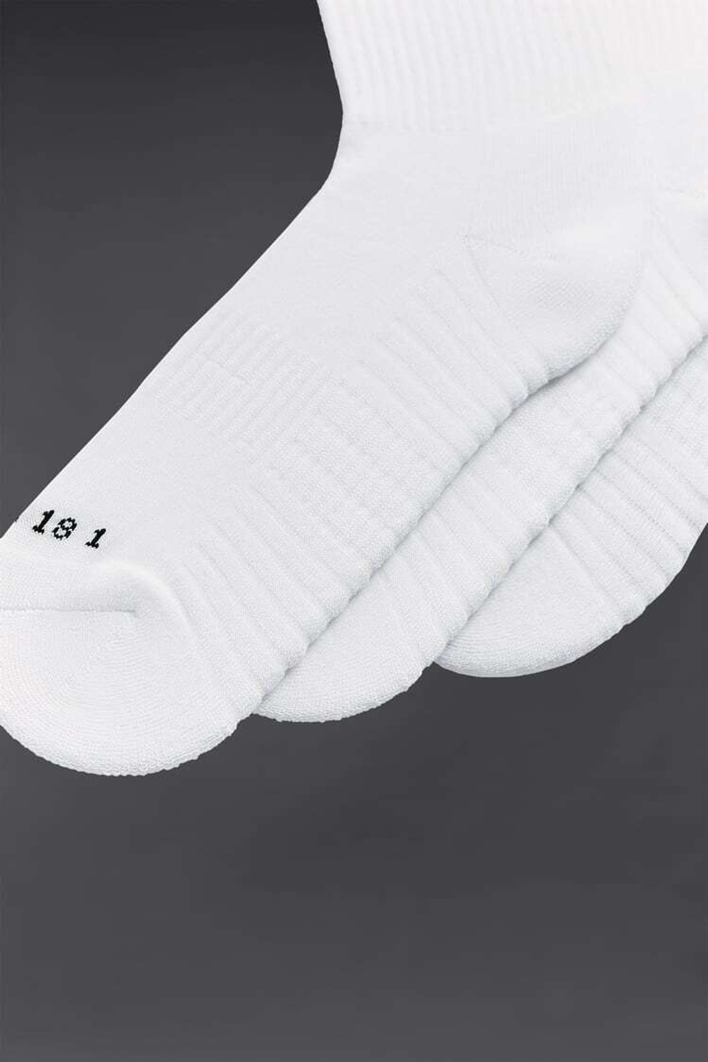 ZARA НАБОР ИЗ 3 ПАР СПОРТИВНЫХ НОСКОВ, БЕЛЫЙ