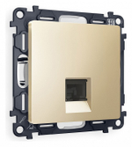 Розетка Ethernet RJ-45 и со шторками, без рамки Ambrella Volt Quant MA612010