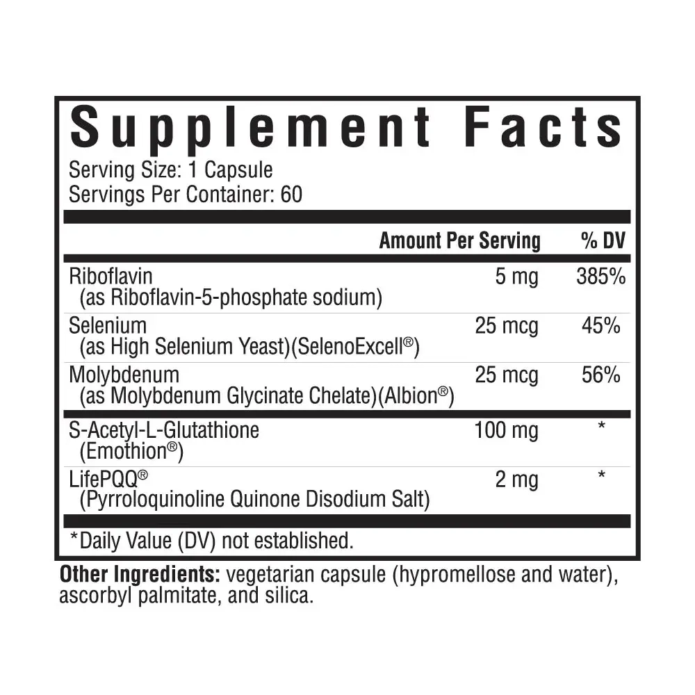 Glutathione Plus 60 капсул Seeking Health