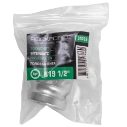 Головка бита 6-гранная Н19 (L-45мм)1/2'' RockForce##Rock FORCE RF-34419