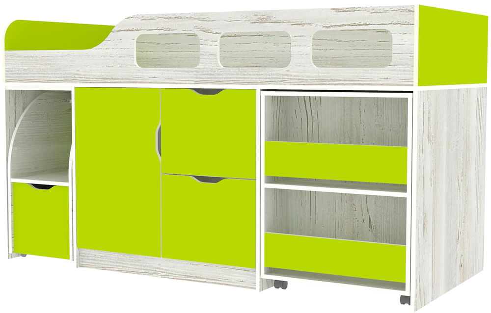 Кровать-чердак КарИВи Астра 8 Винтерберг Лайм