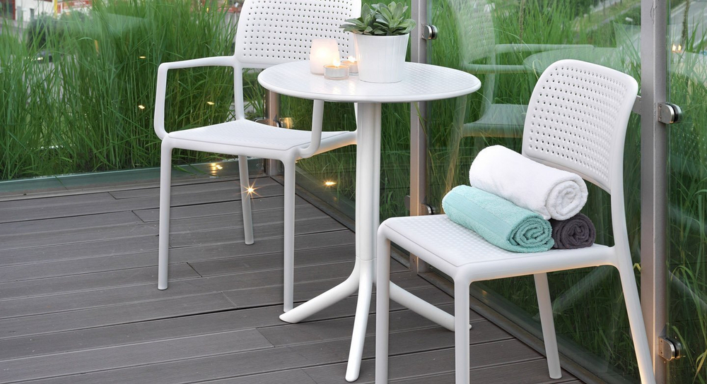 Комплект пластиковой мебели Nardi Step Bora Bistrot, белый