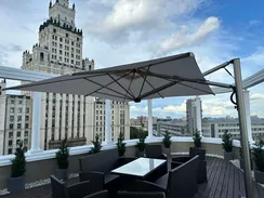 Зонт профессиональный Astro Titanium, 300х400 см, титан, слоновая кость
