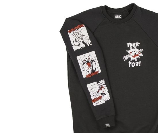 Свитшот HOOK «ФАКЮ» чёрный