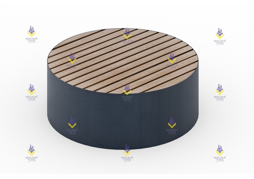 Скамья круглая на металлическом основании тип-3