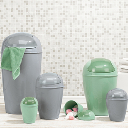 Корзина для мусора с крышкой DEL S, 5 л, белая Koziol