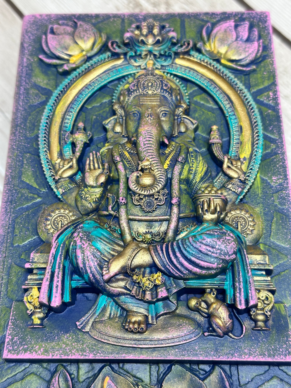 Шкатулка-книга "Ганеша"2