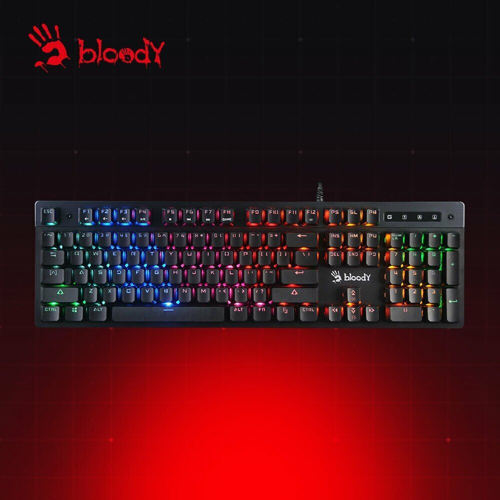 Клавиатура Bloody B500N Light Strike (LK), black, русская