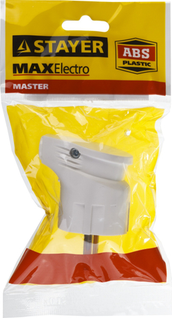 STAYER MAXElectro, белая, 16 А/220 В, 1300 Вт, угловая вилка (55161-W)