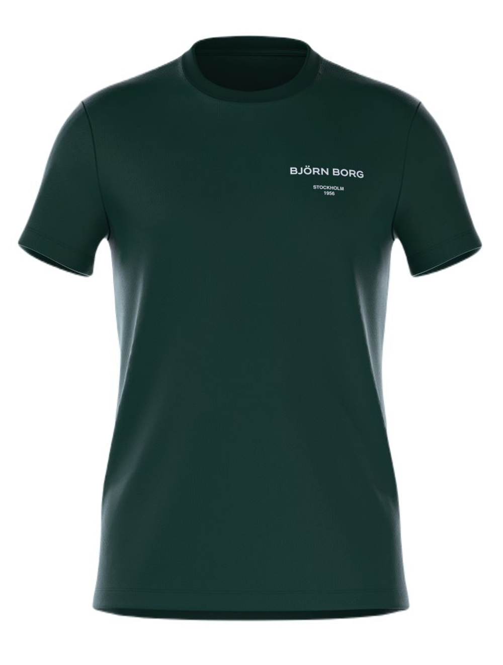 Мужская теннисная футболка Björn Borg Essential 1 - зеленый