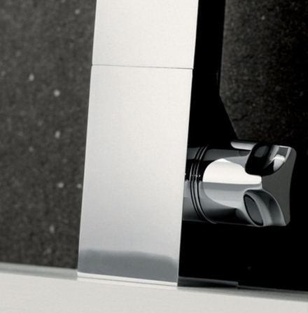 Смеситель для раковины Ritmonio Clock Work дизайнерский, без донного клапана, хром N0BA4010CRL