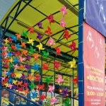 Ветрячок d-21 см «Весеннее Настроение» 10 шт на веревке 10м цвета микс