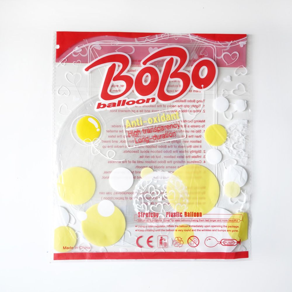 Шар (18"/46 см) Сфера 3D, Deco Bubble, Прозрачный