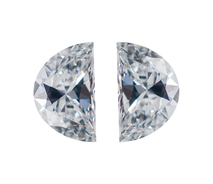 Лабораторно-выращенный бриллиант полумесяц (пара) 1.017 ct